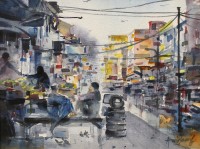 Amir Jamil, 12 x 16 Inch, Acrylic On Canvas, Cityscape Painting, AC-AJM-027